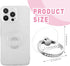 4 Pcs Diamond Cell Phone Ring Holder Stand Transparent Finger Grip Clear Phone Ring Grip Clear 360° Degree Rotation Kickstand Phone Rings for Back of Phone Compatible with Most of Phones