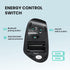 Perixx PERIMICE-804 Bluetooth Vertical Mouse, Black, Bluetooth Connection for Windows and Android, No USB Receiver