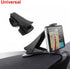 Dashboard Phone Mount Clamp, Universal POM and Silicone Non Skid Car Phone Stand, Adjustable Mobile Phone Holder Clip for 3-6.5in MP4 PDA, Black