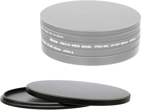 Fotasy 62mm Metal Filter Caps, Aluminum Alloy, Slim Stack for 62mm Filters