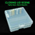 Fielect 100 x AA Battery Storage Case Holder, Transparent Organizer Box