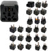 2-Pack ALINNA US Travel Plug Adapter, EU to US Plug Converter, Universal EU UK AU CN JP to USA (Type B)