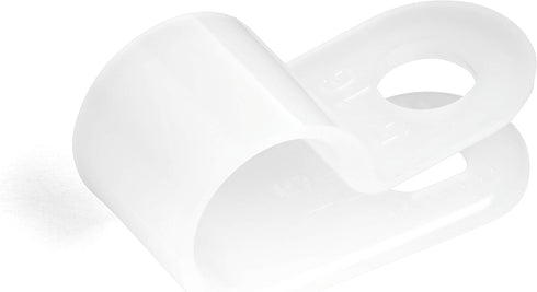 StarTech.com 100 Pack Screw Mount Cable Clamps, Large 7.9mm Bundle Cable Fastener, Nylon Clip