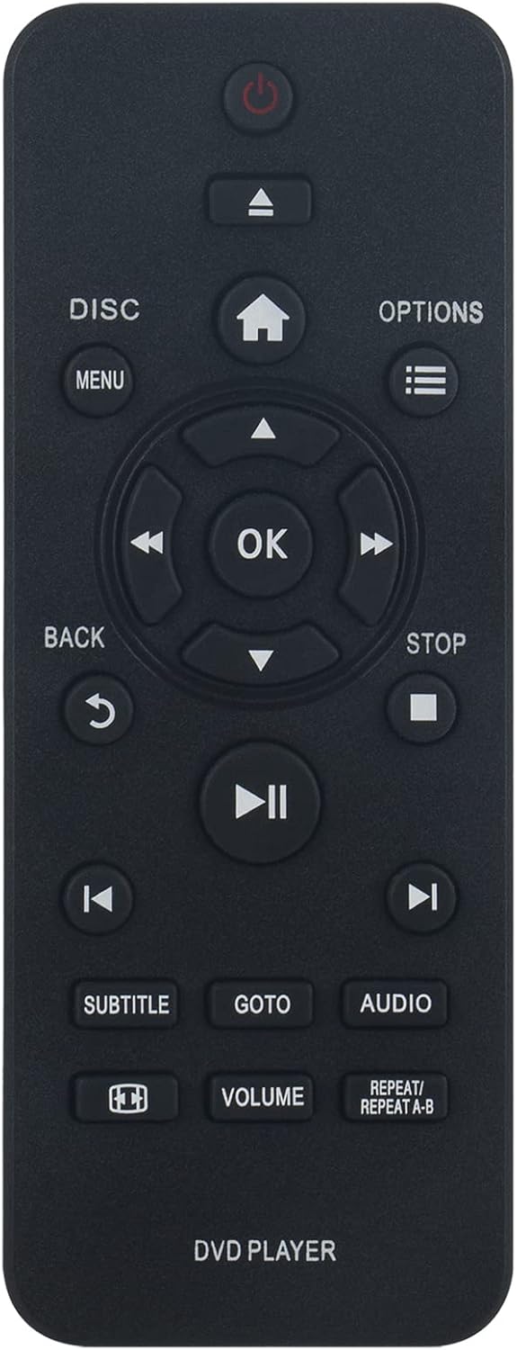 PERFASCIN Replacement Remote RC-5721 - Fit for Philips DVD Player DVP2880, DVP3602, DVP3864K, and more