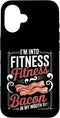 Bacon Lover Fitness Saying Humor I'm Into Fitness Fitness Bacon in My Mouth Joke Case for iPhone