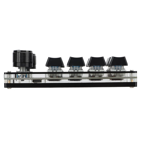 One Handed Macro Mechanical Keyboard, 12 Key Multifunction DIY Programmable Keypad for Office Gaming Lab