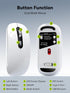 ASLDPUO 5.0/4.0 2.4G Wireless Bluetooth Mouse, Bluetooth & Tri-Mode, Type-C Rechargeable with LED Screen Display