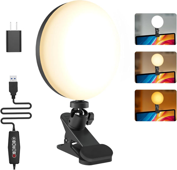Mojimdo Light for Video Recording, 3 Color & 5 Brightness Video Light Clip