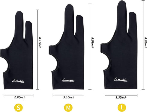 Digital Drawing Glove 2 Pack, Artist Glove for Drawing Tablet, Smudge Guard for Right and Left Hand