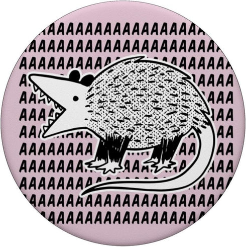 Screaming Possum Funny Weird Opossum Animal Graphic PopSockets Standard PopGrip