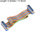 uxcell IDC Rainbow Wire Flat Ribbon Cable - DB25 Male to DB25 Male Connector, 11.8inch Length
