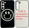 JUSTRY 5PCS Sublimation Blanks Phone Case Bulk Covers for Samsung Galaxy S23 5G - DIY 2 in 1 Soft Rubber + Glass Inserts