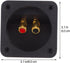 Gatuida Screw Type Binding Post 2PCS 3.1 Inch Square 2-Way Speaker Box, Subwoofer Box Speaker Terminal Plates with