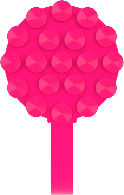 FELONY CASE 17, 16, 15, 14, 13, 12 - Neon Pink Magnetic Suction Cup Phone Mount and Grip Strong Silicone Holder