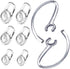 Replacement Ear Gel Tips & Loop Clip Spare Kit for M155 M165 M180 M55 M25 M90 Explorer 500 Headset (Clear)