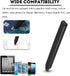 Universal Replacement Flat Capacitive Touch Screen Stylus Pen Compatible with Tablets, Smartphones (Black)