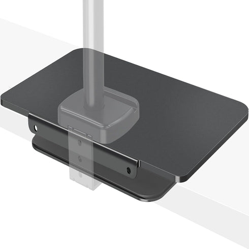 MOUNTUP Monitor Mount Reinforcement for Tempered Glass Desk, Monitor Arm Plate, Steel Bracket for Thin and Most Fragile