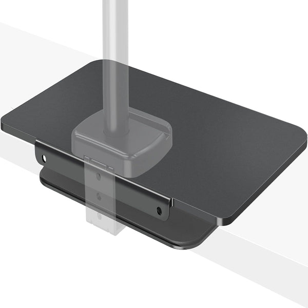 MOUNTUP Monitor Mount Reinforcement for Tempered Glass Desk, Monitor Arm Plate, Steel Bracket for Thin and Most Fragile