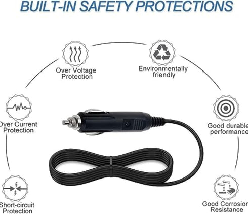 Marg C320 C310 C330 C340 Compatible Replacement Car Adapter for GPS Garmin StreetPilot Power Adapter Charger Wire Power