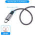 TAKAGI 3-Pack USB Type C Cable 6ft, 3A Fast Charging, Nylon Braided, Compatible with Galaxy S20, iPhone 15/15 Pro Max.