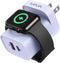 VRURC 20W PD 3-in-1 Charger for Apple Watch, Magnetic Wireless Charging and Dual Ports, Portable USB C Wall Block,