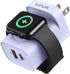 VRURC 20W PD 3-in-1 Charger for Apple Watch, Magnetic Wireless Charging and Dual Ports, Portable USB C Wall Block,