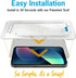 Invinsible Simple Snap Tempered Glass Screen Protector for iPhone X/XS — Bubble-Free, Scratch-Resistant, Case-Friendly,