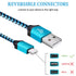 6ft USB C Cable 5-Pack for iPhone 15 Pro Max, Fast Charging Braided Cord for Samsung Galaxy S23, Google Pixel 8/7.