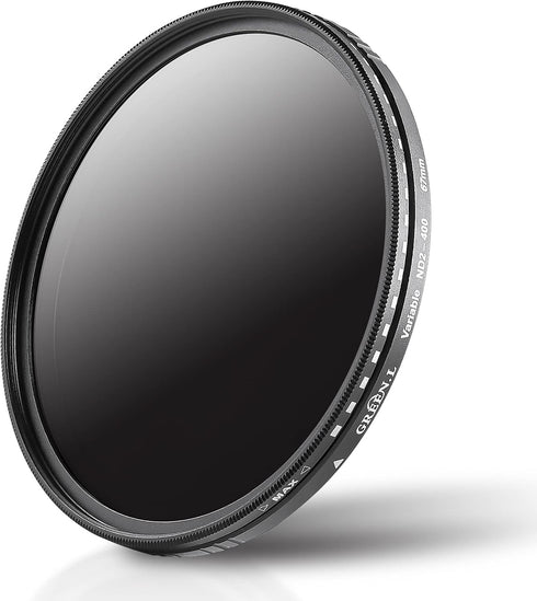 82mm Variable ND Filter, Ultra Slim ND2 to ND400 (1-9 Stops) Adjustable Neutral Density Filter for Camera Lens