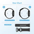 2 Pack Waterproof Bands for Fitbit Versa 3/Versa 4/Sense/Sense 2, Classic Soft Sports Replacement Wristbands