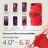 BONE Bike Tie Pro Pack 1, Bike Cell Phone + Charger Mount for Stem, Universal Silicone Holder (Red)