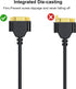 2-Pack VGA Extension Cable 6ft, Male to Female 15 Pin VGA Cord, Support 1080P Full HD for Laptop, PC