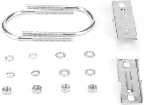 Pole Mount Bracket L - Mounting Bracket to Wall Hardware for LPDA yagi Outdoor Antenna with U-Bolt