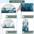 Jnbasdffb 7.2 White Spring Floral Wedding Arch Cover,Stretchy Spandex Arch Backdrop Stand Covers FT,Blue Modern Oil