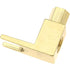 Create Idea 4pcs Brass Gold Plating Banana to Spade Adapter Connector for Audio Cables with 2 Screw-in Angles