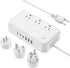 PD 20W Voltage Converter US to Europe, 250W Step Down 220v to 110v with 6 AC Output and USB Ports