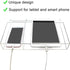 Yoillione 2 2.0 Wall Mount Tablet and Phone Charging Stand for Tablet, Smartphone, E-Book, Slots Remote Control Holder