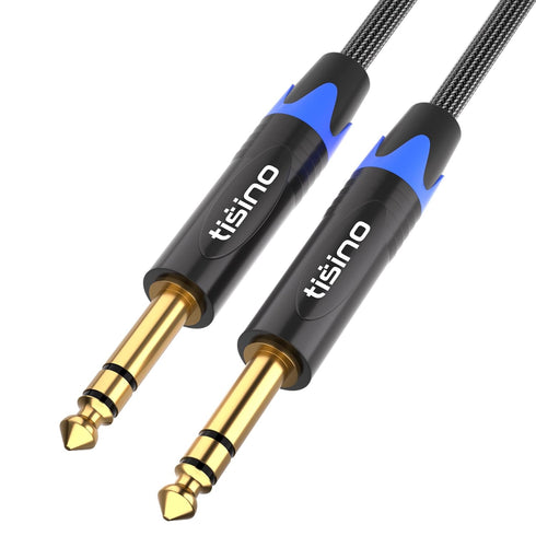 Tisino 1/4 inch TRS Cable, Quarter inch 1/4 TRS Balanced Stereo Audio