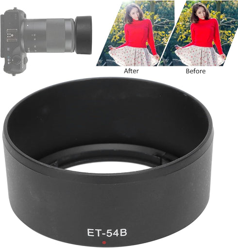 ET 54B Lens Hood ABS Reversible for Canon EF M 55?200mm F 4.5?6.3 is STM Lens Camera Accessories Reversible Lens Hood