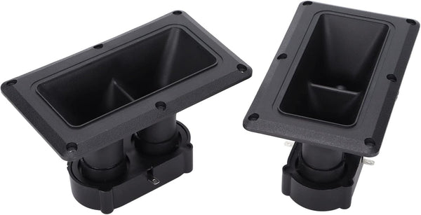 KIMISS Wide Dispersion Horn Tweeter Dual Drive Ceramic High Sensitivity Piezoelectric Speaker Tweeters
