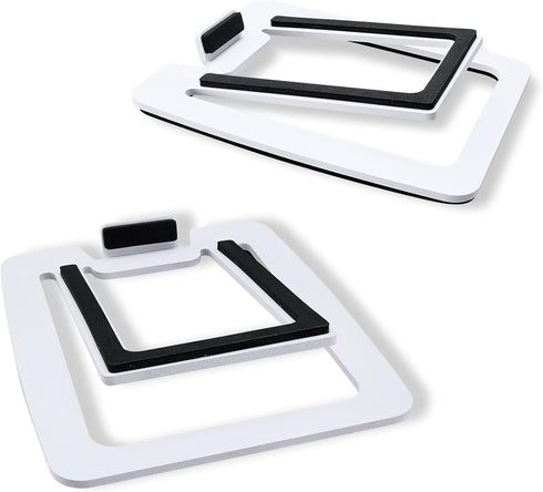 Sanyun SW601 15 Tilted Desk Speaker Stands for Compact 2''-3'' Computer PC Bookshelf