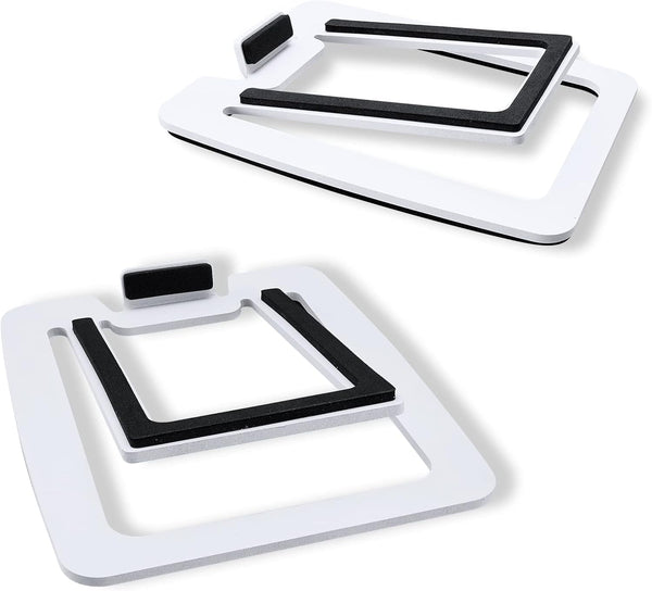 Sanyun SW601 15 Tilted Desk Speaker Stands for Compact 2''-3'' Computer PC Bookshelf