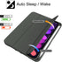 Soke iPad Mini 7 A17 Pro Case 2024, iPad Mini 6 Case 2021 with Pencil Holder, Shockproof Protection, Dark Grey