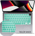 Stylish Keyboard Cover Silicone Protective Skin for MacBook Pro 14" 16" & Air 15" Clover Green