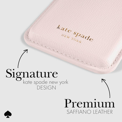 Kate Spade New York Magnetic Wallet/Card Holder, Compatible with MagSafe Wallet - Pale Dogwood
