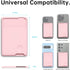 oakxco Phone Wallet Stick On, Secure Phone Card Holder Silicone, Adhesive Pocket Sleeve for Men Women, Compatible with