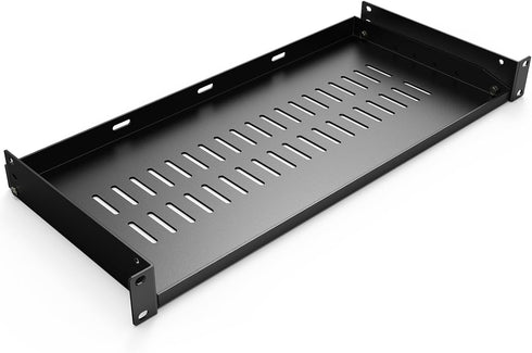 Fengone 1U Server Rack Mount Shelf 8" (203mm) Network Rack Shelf Suitable for