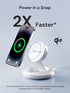 PowerLot Wireless Charger, 15W Fast Qi2-Certified Charging Station for iPhone 16/15/14/13/12, 20W PD Charger