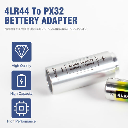 eTone 4LR44 PX32 HM-4N 35.1pc Battery Adapter to for Antique Camera Yashica Electro Battery Adapter, Battery is not