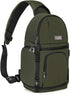 MOSISO Camera Sling Bag, Shockproof Photography Camera Backpack with Tripod Holder, Compatible with Canon/Nikon/Sony